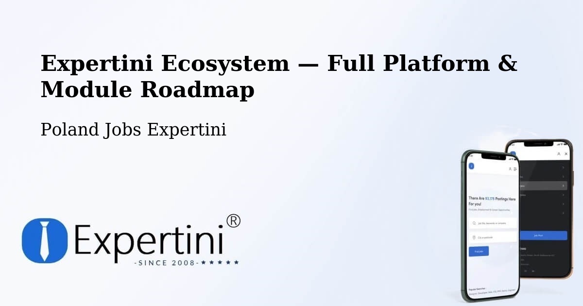 Expertini Ecosystem — Full Platform & Module Roadmap – Jawor